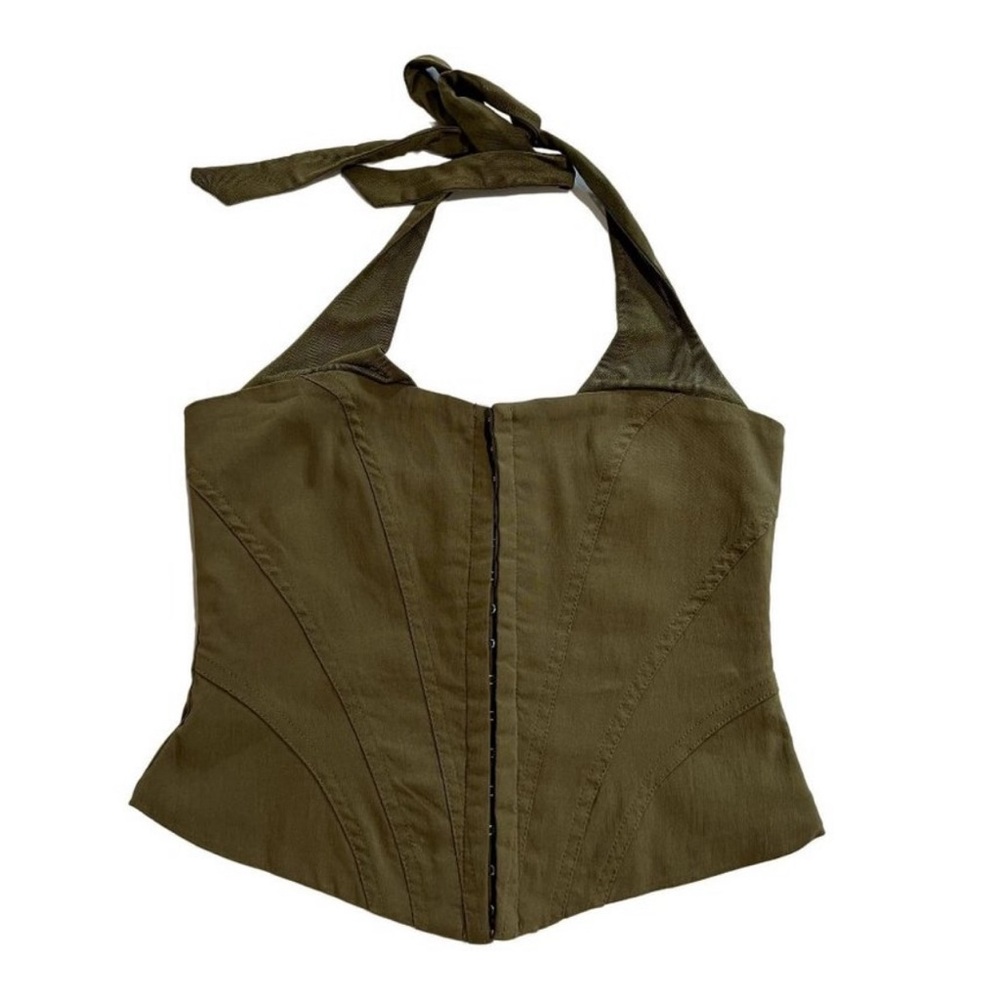 NWOT I.AM.GIA Vierra Corset Top in Green